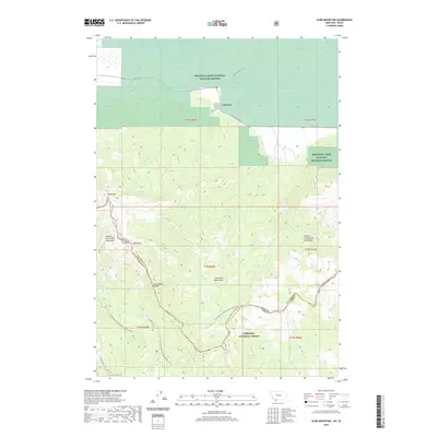 2020 Map of Slide Mountain, 2020 Print