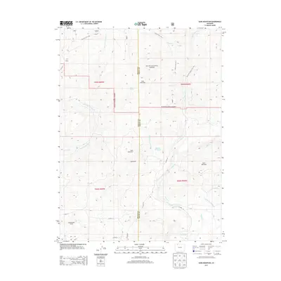 2013 Map of Slide Mountain, 2013 Print
