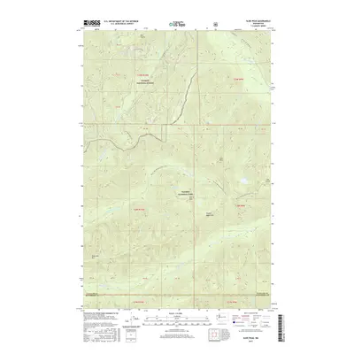 2017 Map of Slide Peak, 2017 Print