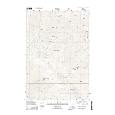 2014 Map of Sliderock Mountain, 2014 Print