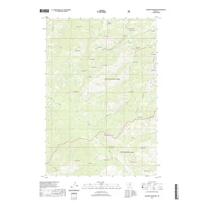 2020 Map of Sliderock Mountain, 2020 Print