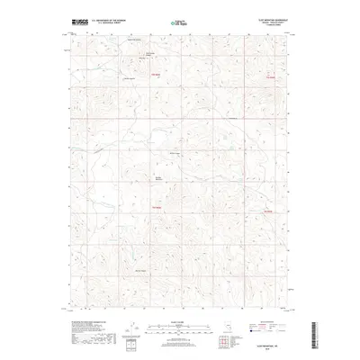 2018 Map of Slidy Mountain, 2018 Print