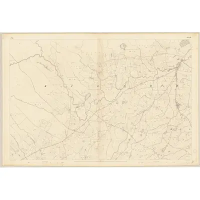 1837 Map of Sligo - Sheet 25, 1838 Print