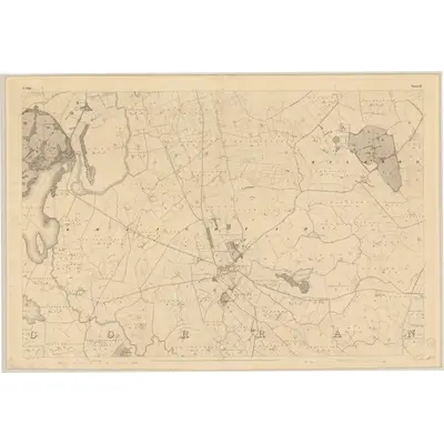 1837 Map of Sligo - Sheet 33, 1838 Print