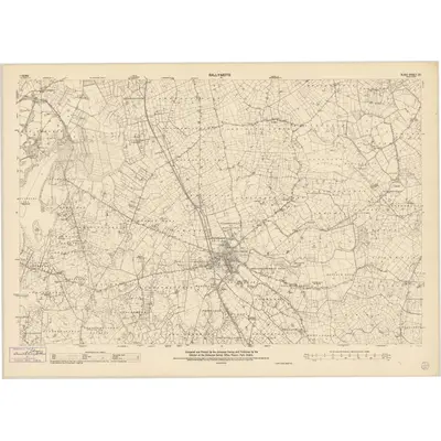 1941 Map of Sligo - Sheet 33, 1957 Print