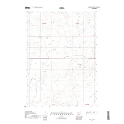 2017 Map of Slim Butte NW, 2017 Print