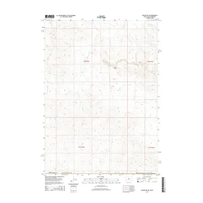 2015 Map of Slim Butte SW, 2015 Print