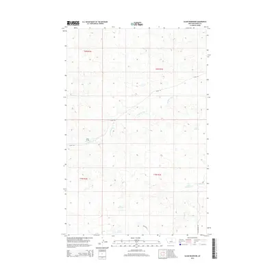 2014 Map of Sloan Reservoir, 2014 Print