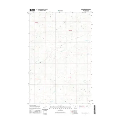 2017 Map of Sloan Reservoir, 2017 Print