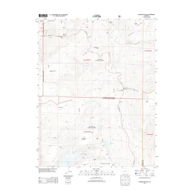 2013 Map of Slumgullion Pass, 2013 Print