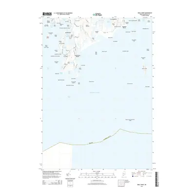 2014 Map of Small Point, 2014 Print
