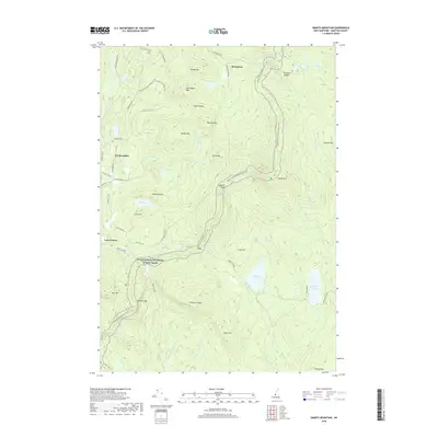 2018 Map of Smarts Mountain, 2018 Print