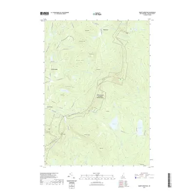 2021 Map of Smarts Mountain, 2021 Print