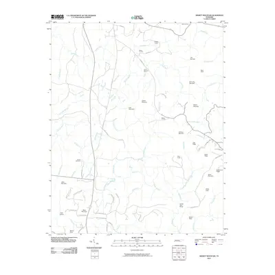 2010 Map of Smartt Mountain, 2010 Print