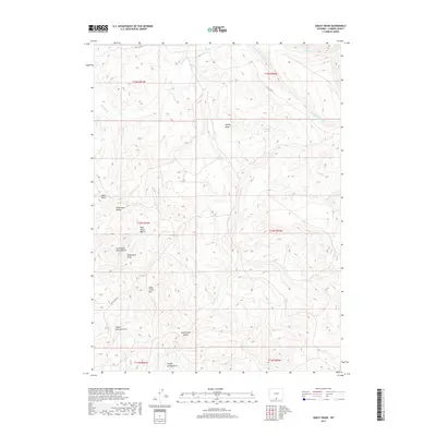 2017 Map of Smiley Draw, 2017 Print