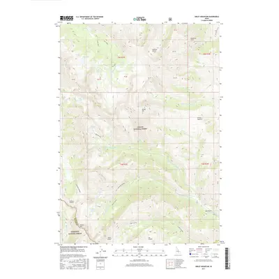 2017 Map of Smiley Mountain, 2017 Print
