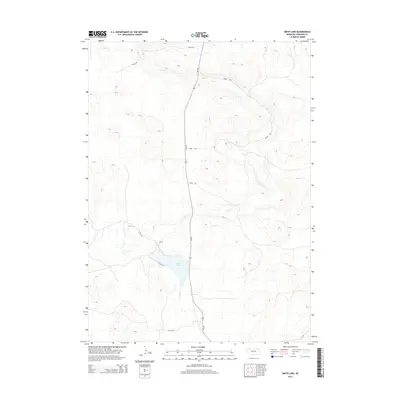 2014 Map of Smith Lake, 2014 Print