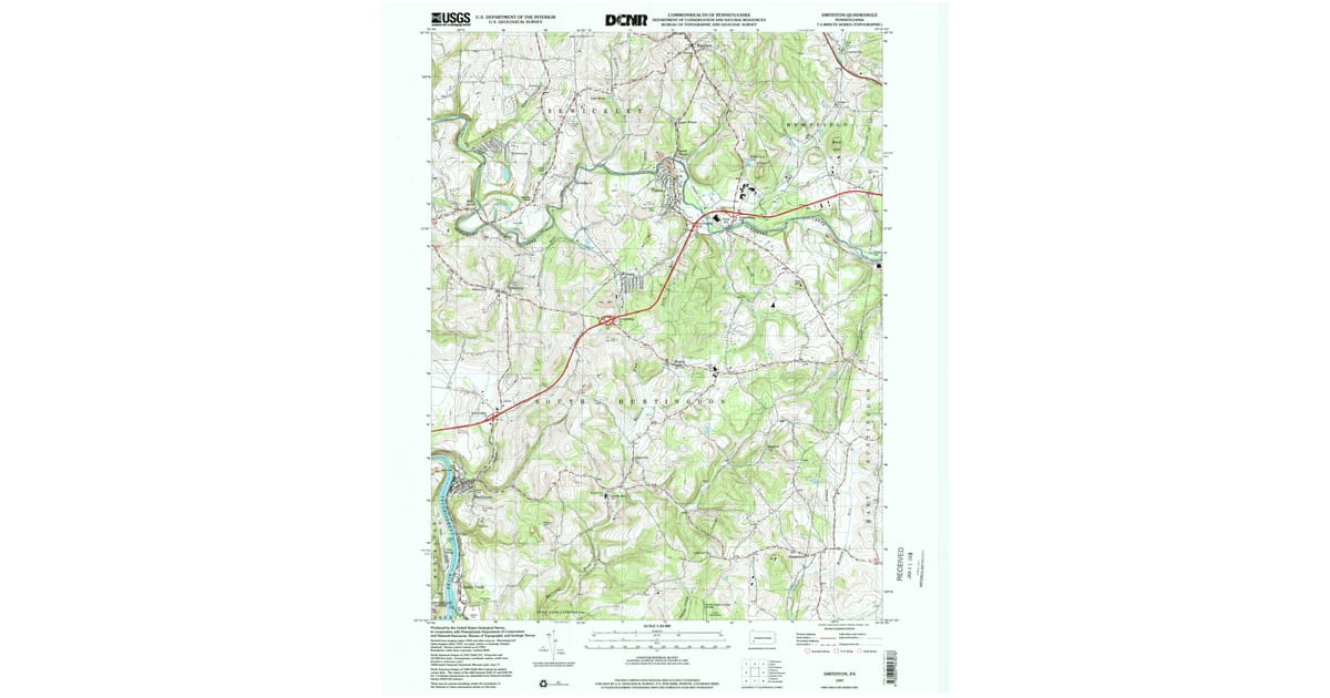 1997 Map of Smithton, PA — High-Res | Pastmaps