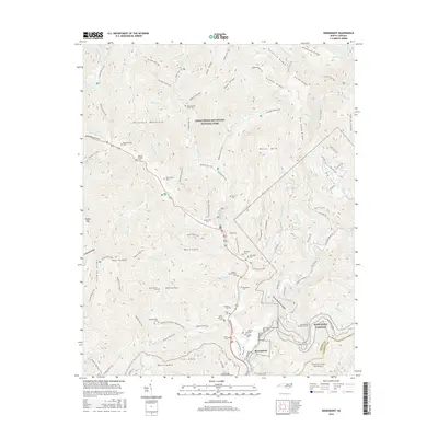 2016 Map of Smokemont, 2016 Print