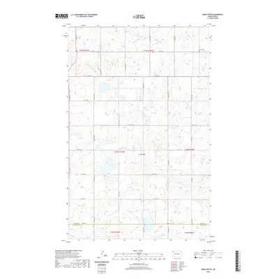 2020 Map of Smoky Butte, 2020 Print