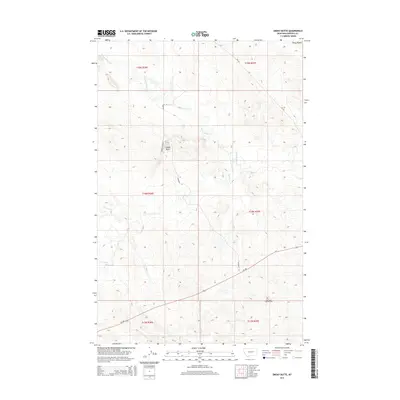 2014 Map of Smoky Butte, 2014 Print