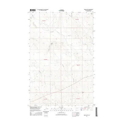 2017 Map of Smoky Butte, 2017 Print