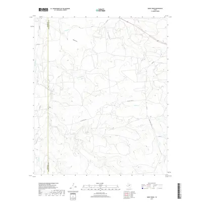 2019 Map of Smoky Draw, 2019 Print