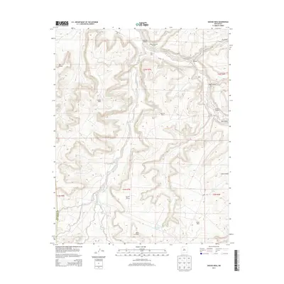 2013 Map of Smouse Mesa, 2013 Print
