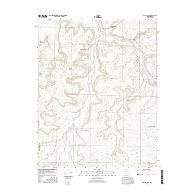 2017 Map of Smouse Mesa, 2017 Print