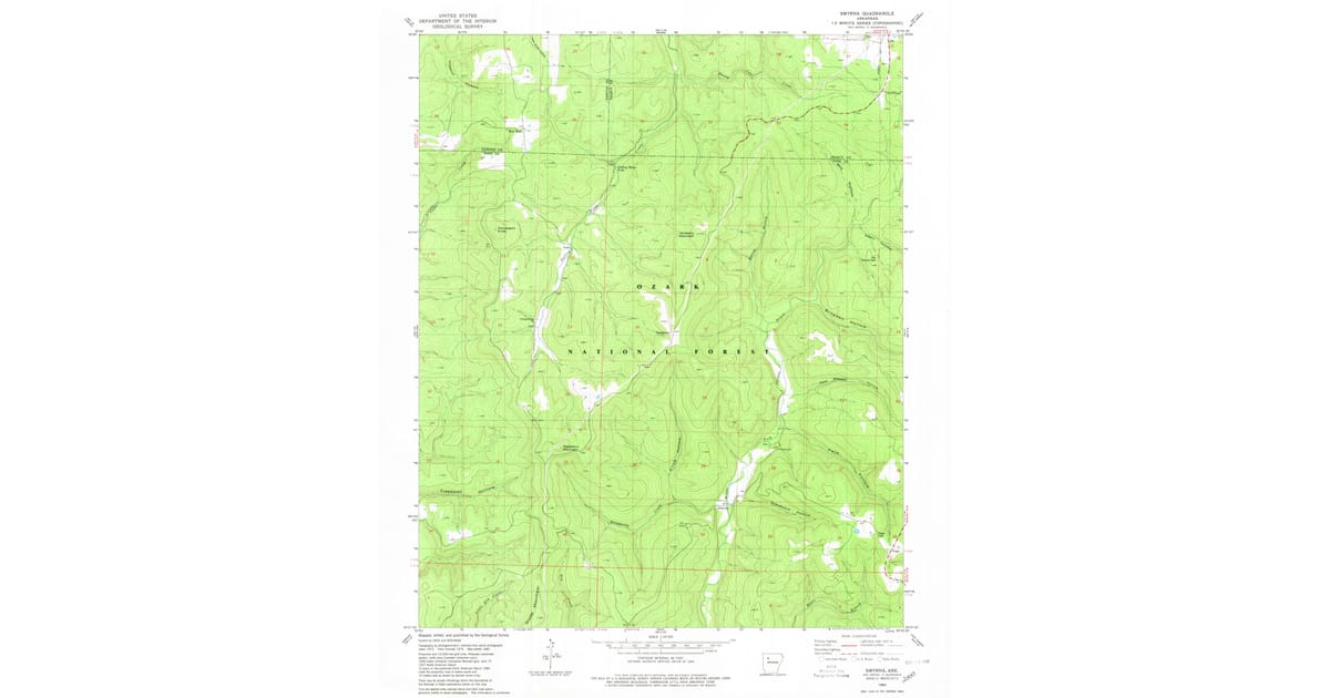 1980s Maps of Pope County, AR | Pastmaps