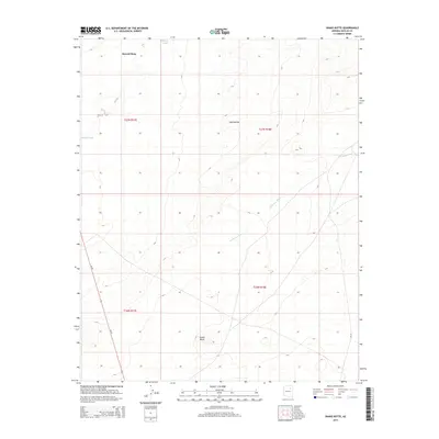 2014 Map of Snake Butte, 2014 Print