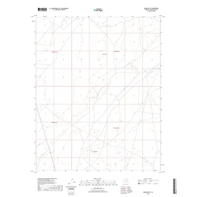 2018 Map of Snake Butte, 2018 Print