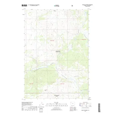 2017 Map of Snake Hot Springs, 2017 Print