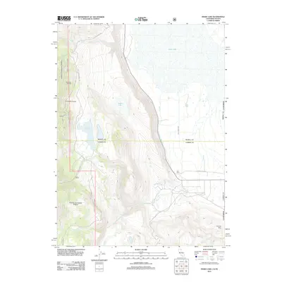 2012 Map of Snake Lake, 2012 Print