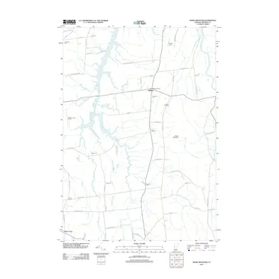 2012 Map of Snake Mountain, 2012 Print