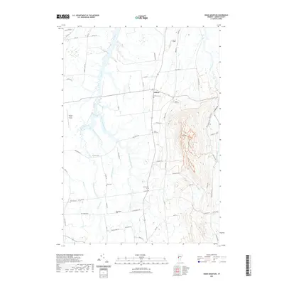 2021 Map of Snake Mountain, 2021 Print