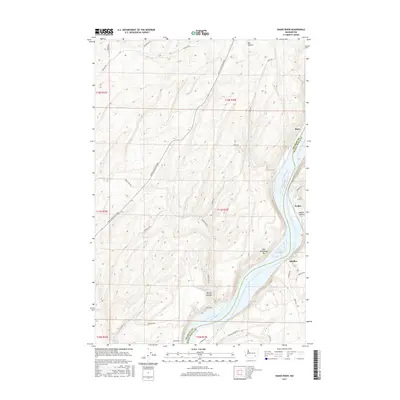 2017 Map of Snake River, 2017 Print