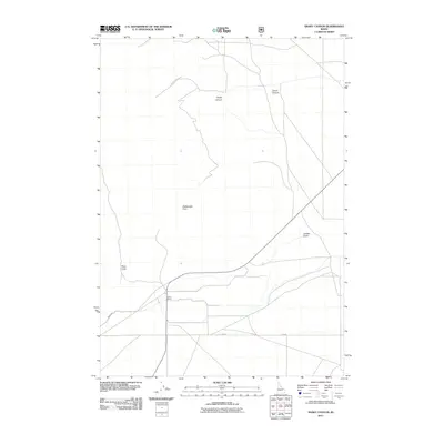 2011 Map of Snaky Canyon, 2011 Print