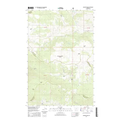 2017 Map of Snedaker Basin, 2017 Print