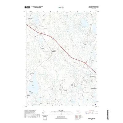 2018 Map of Snipatuit Pond, 2018 Print