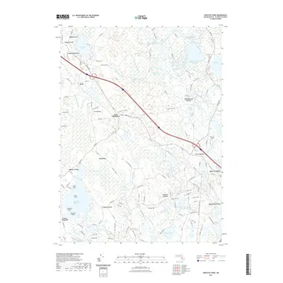 2021 Map of Snipatuit Pond, 2021 Print