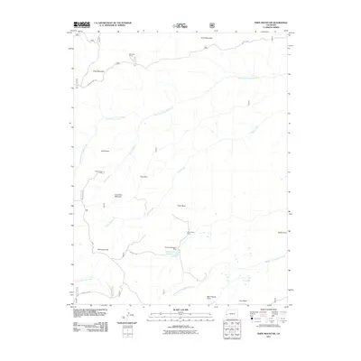 2011 Map of Snipe Mountain, 2011 Print