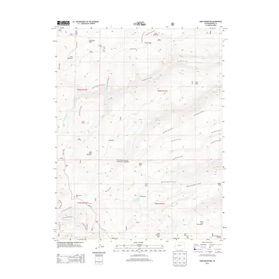 2013 Map of Snipe Mountain, 2013 Print