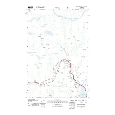 2011 Map of Snoqualmie Pass, 2011 Print