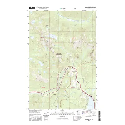 2017 Map of Snoqualmie Pass, 2017 Print