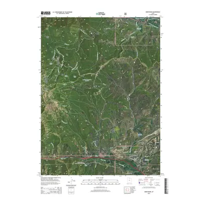 2014 Map of Snow Basin, 2014 Print