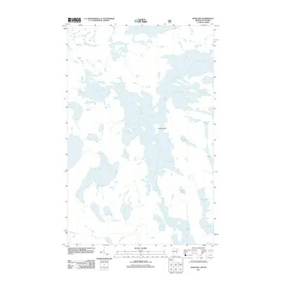 2011 Map of Snow Bay, 2011 Print