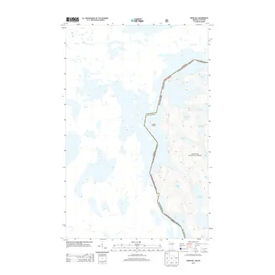 2013 Map of Snow Bay, 2013 Print