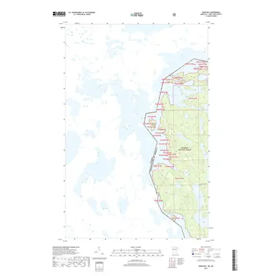 2019 Map of Snow Bay, 2019 Print