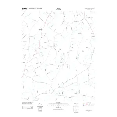 2013 Map of Snow Camp, 2013 Print